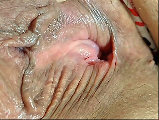 milf bbw Big ass white granny working out exercise in sexy panties - BBW SSBBW flashing & showing her phat booty - meaty pussy close up mature